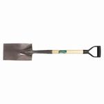 UnionTools 46173 Garden Spade Shovel, 28 in L Handle, Steel Blade, Hardwood Handle