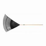 UnionTools 64169 Leaf Rake, Polyethylene, Hardwood Handle