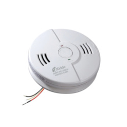 Kidde 21006377-N Combination Carbon Monoxide and Smoke Alarm, 70 to 400 ppm Detection, Electrochemical Sensor, (2) 120 VAC, 45 mA, 60 Hz AA Batteries, LED Display, 85 dB at 10 ft