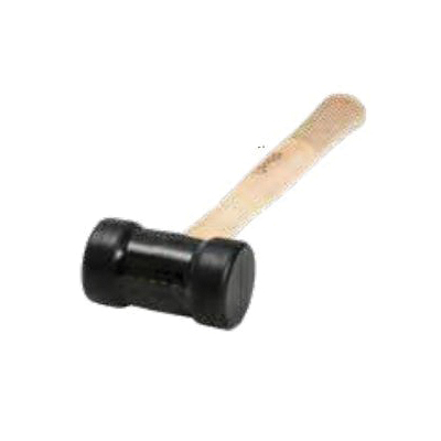 Urrea 1366 Mallet With Oak, 1-25/32 in, 8 oz Rubber Head, Wood Handle
