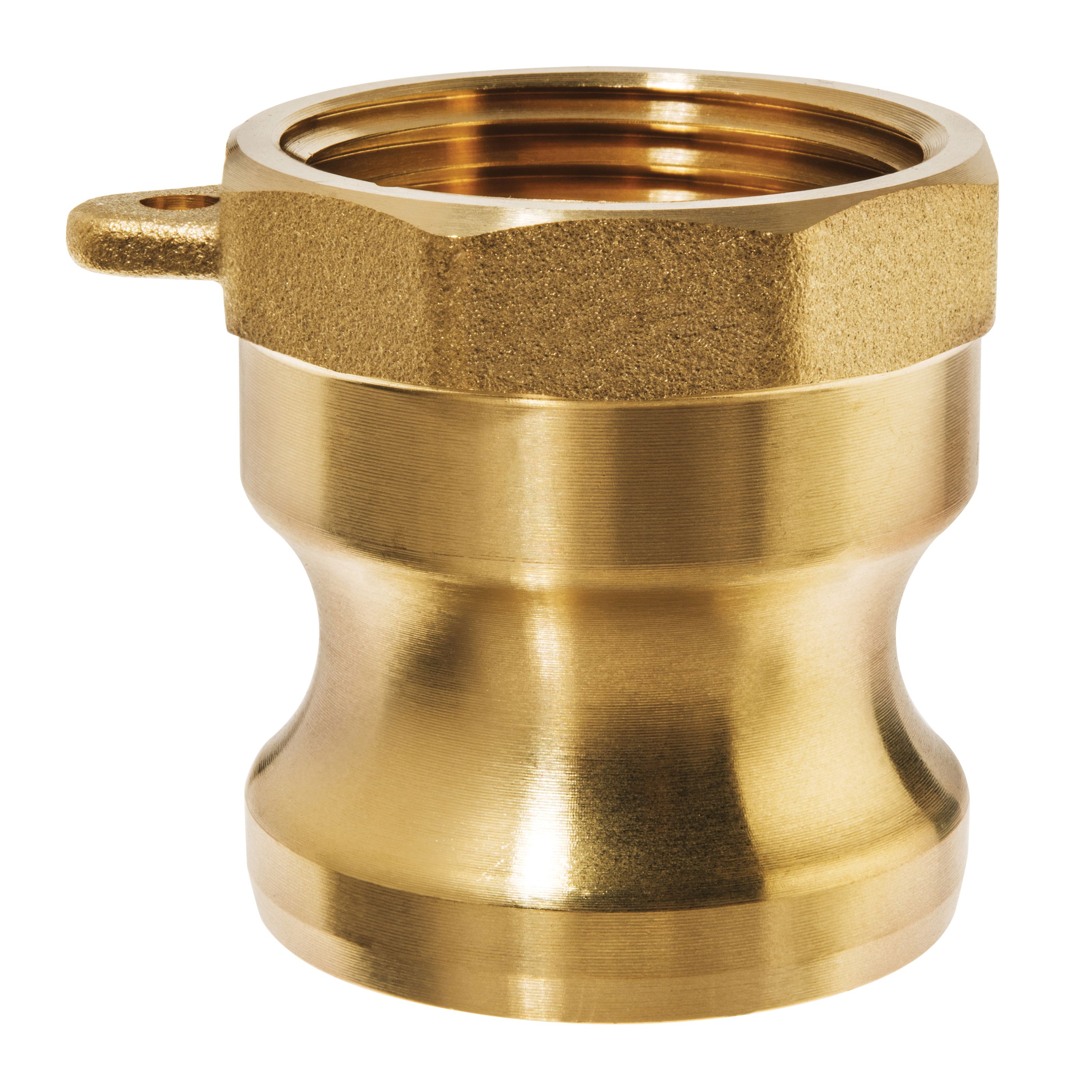 USA SEALING BULK-CGF-177 Type A Cam and Groove Adapter, 1/2 in Nominal, Male x FNPT End Style, Brass, Import