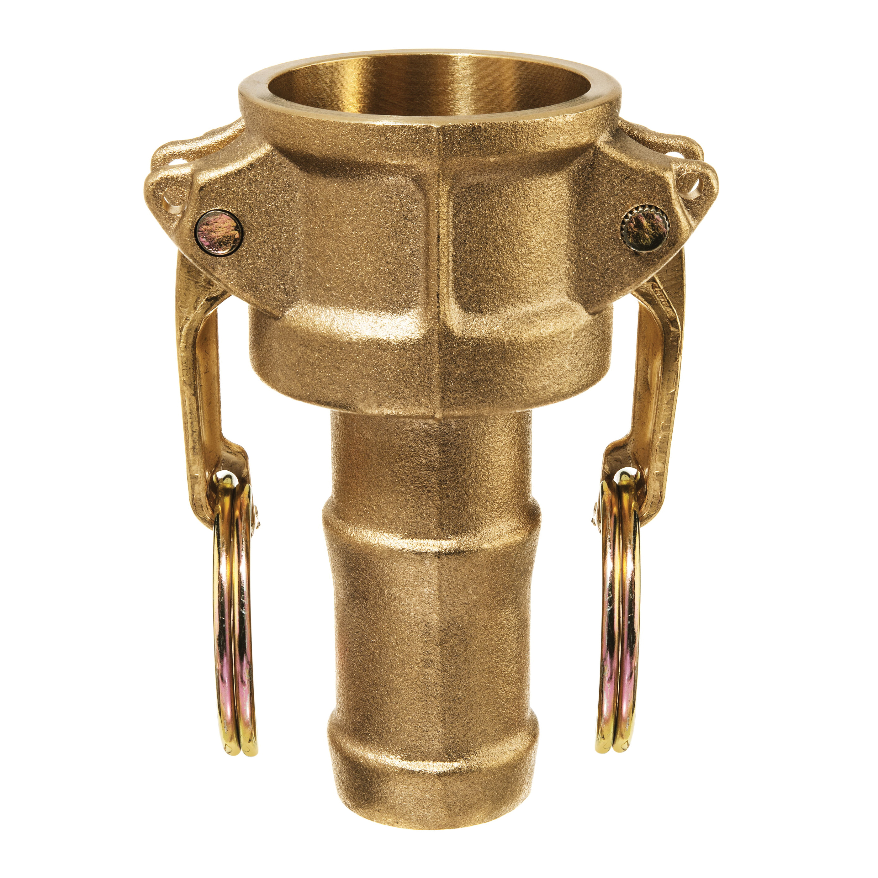 USA SEALING BULK-CGF-199 Type C Cam and Groove Coupler With Barbed End, 1/2 in Nominal, Female x Hose End Style, Brass, Import