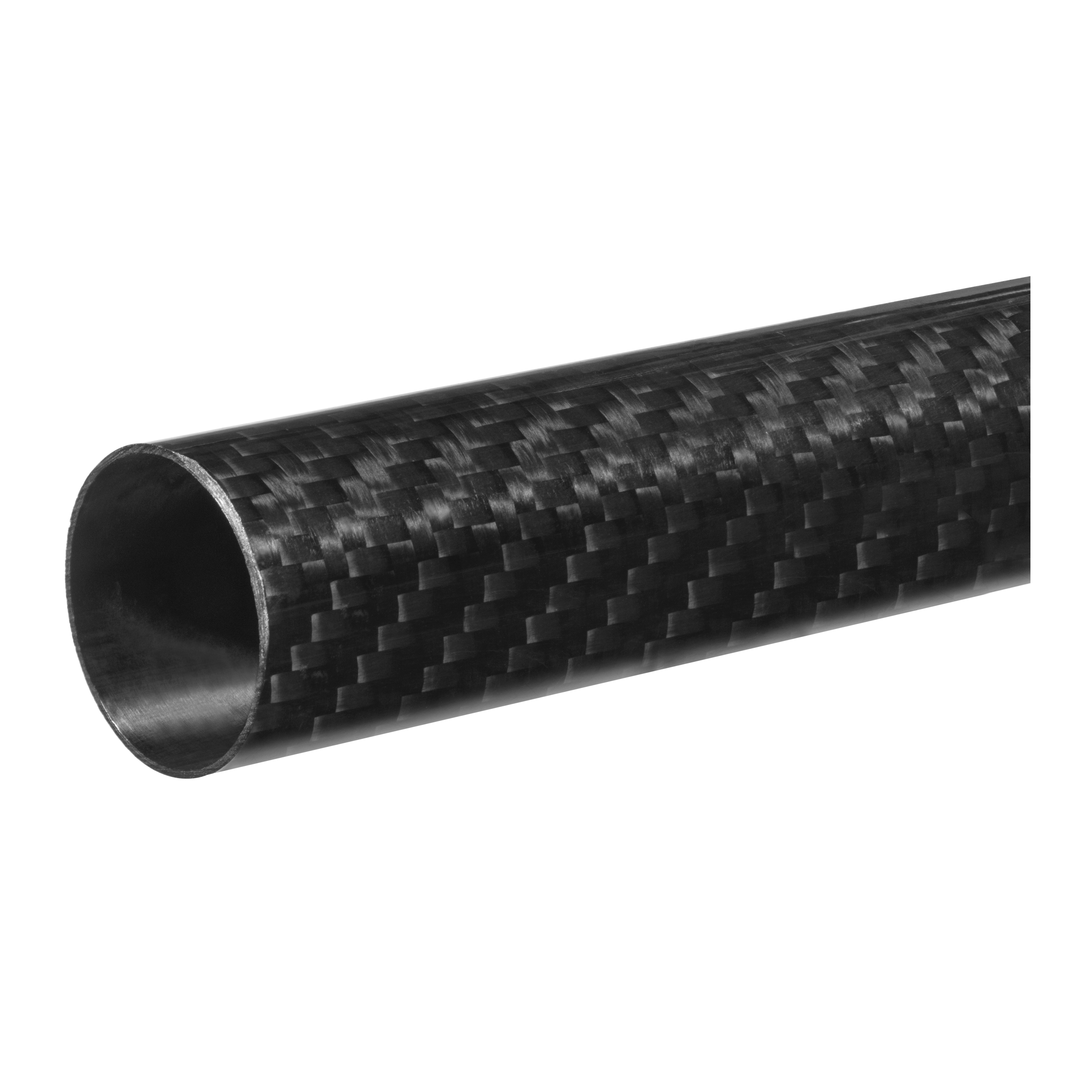 USA SEALING BULK-CT-CF-10 Twill Weave Tube, Carbon Fiber, 7/8 in, 3/4 in ID x 6 ft L, 1/16 in