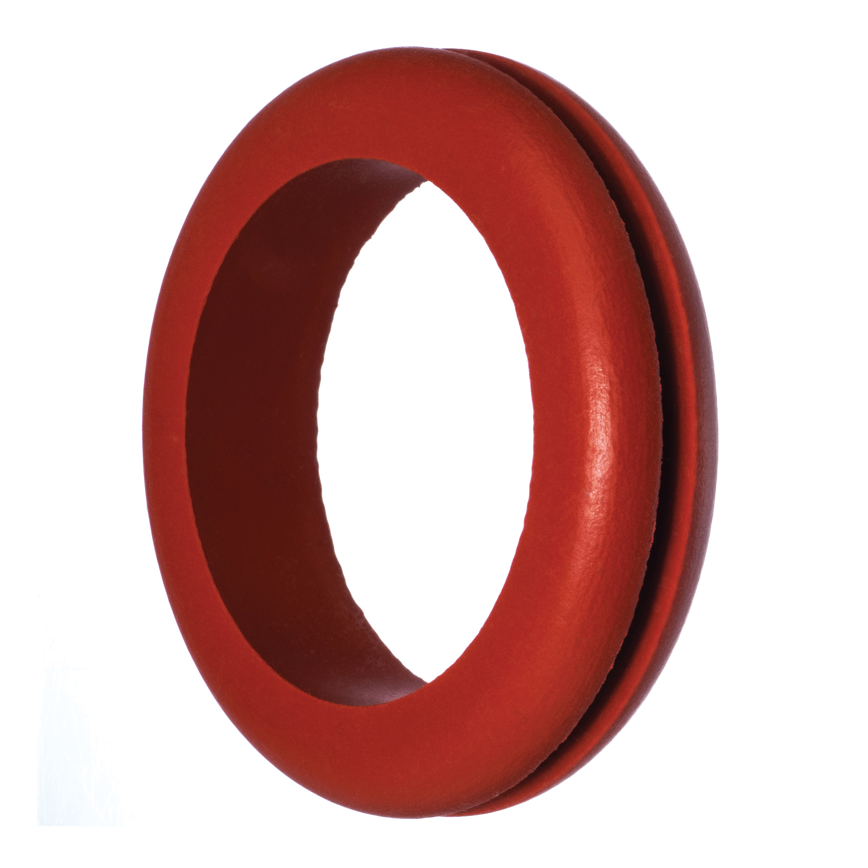 USA SEALING BULK-GMT-S50-1 High Temperature Push-In Grommet, Silicone Rubber, 3/16 in THK Overall, 1/16 in THK Panel, 7/16 in OD, Red
