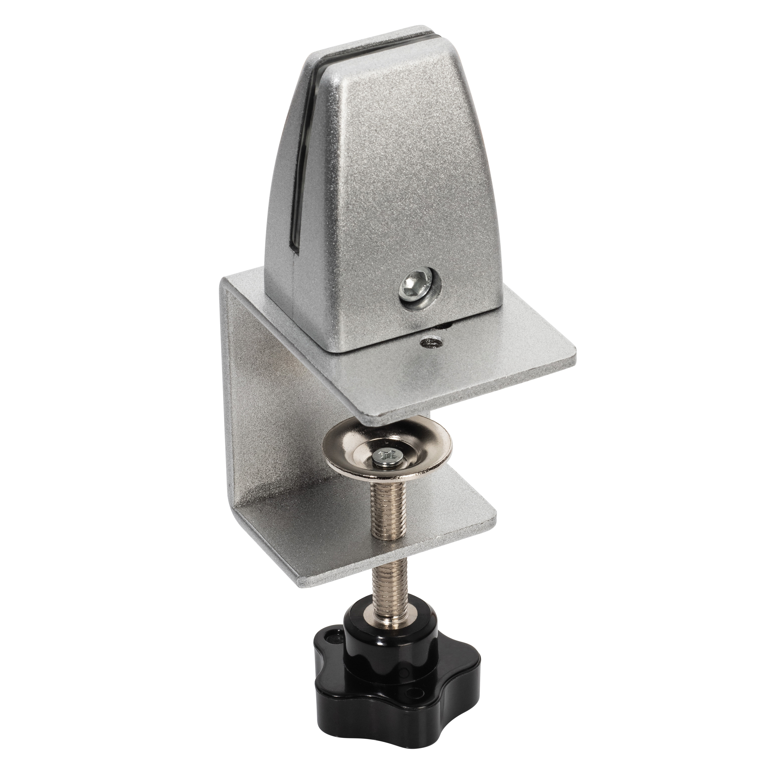 USA SEALING ZBRCKT-2 Adjustable Wedge Standard Base Slotted Support Bracket With Clamp, 2 in W x 2-3/8 in D, Aluminum
