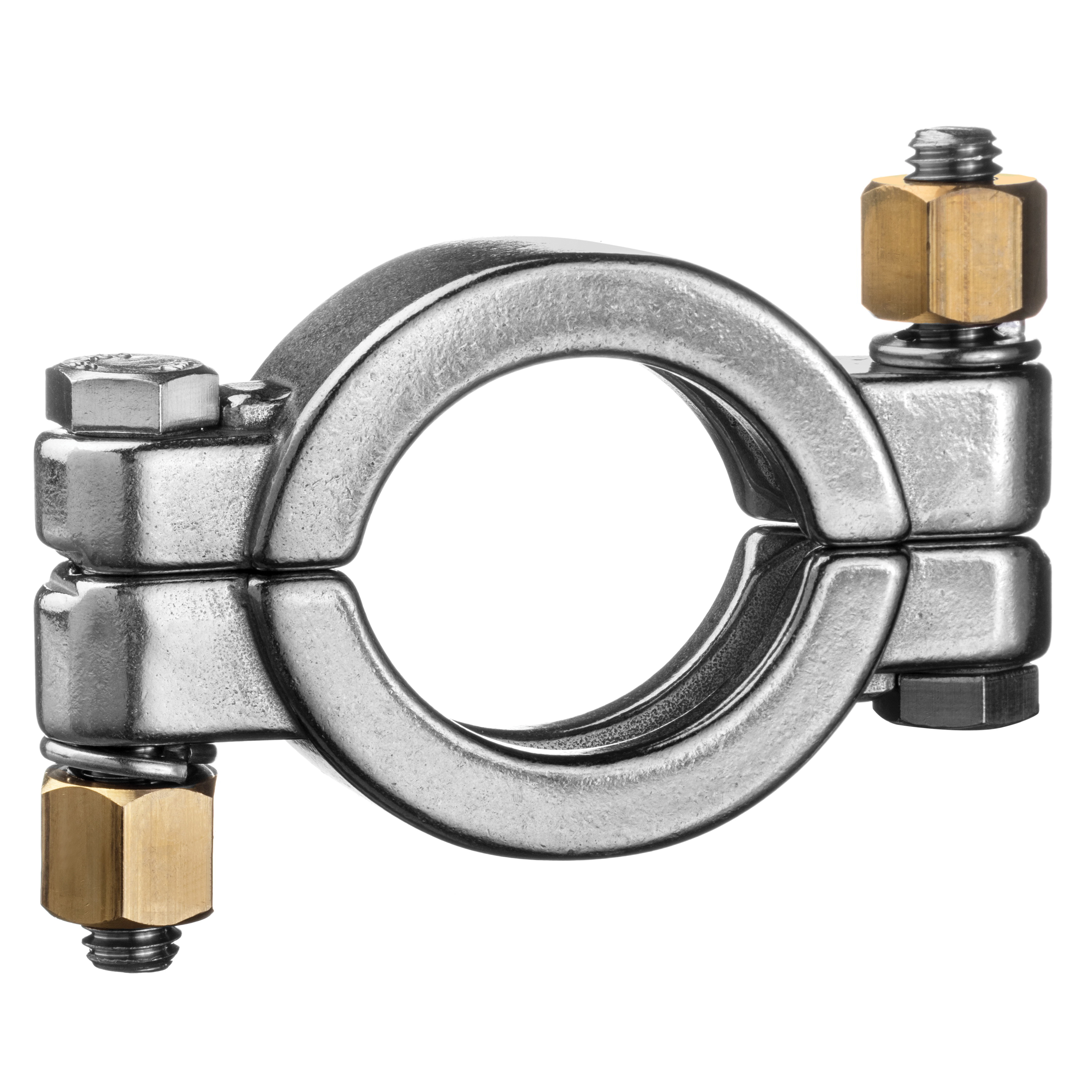 USA SEALING ZUSA-STF-QC-10 High Pressure Quick-Clamp Tube Clamp With Bolt, 1 in, 1-1/2 in Tube, 304 Stainless Steel, Polished, Import