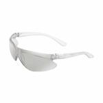 Uvex by Honeywell A404 A400 Safety Eyewear, Anti-Scratch, Indoor/Outdoor Silver Mirror Lens, Frameless Frame, Clear, Polycarbonate Frame, Polycarbonate Lens, ANSI Z87.1-2010, CSA Z94.3