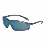 Uvex by Honeywell A703 A700 General Purpose Safety Eyewear, Anti-Scratch/Hard Coat, Blue Mirror Lens, Wrap Around Frame, Gray, Polycarbonate Frame, Polycarbonate Lens, ANSI Z87.1-2010, CSA Z94.3