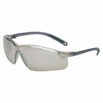 Uvex by Honeywell A704 A700 General Purpose Safety Eyewear, Anti-Scratch/Hard Coat, Silver Mirror Lens, Wrap Around Frame, Gray, Polycarbonate Frame, Polycarbonate Lens, ANSI Z87.1-2010, CSA Z94.3