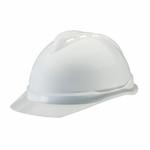V-Gard 10034018 500 Front Brim Vented Hard Hat, SZ 6-1/2 Fits Mini Hat, SZ 8 Fits Max Hat, Polyethylene, 4-Point Fas-Trac III Suspension, ANSI Electrical Class Rating: Class C, ANSI Impact Rating: Type I, Ratchet Adjustment