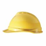 V-Gard 10034020 500 Front Brim Vented Hard Hat, SZ 6-1/2 Fits Mini Hat, SZ 8 Fits Max Hat, Polyethylene, 4-Point Fas-Trac III Suspension, ANSI Electrical Class Rating: Class C, ANSI Impact Rating: Type I, Ratchet Adjustment