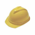 V-Gard 10034029 500 Front Brim Vented Hard Hat, SZ 6-1/2 Fits Mini Hat, SZ 8 Fits Max Hat, Polyethylene, 6-Point Fas-Trac III Suspension, ANSI Electrical Class Rating: Class C, ANSI Impact Rating: Type I, Ratchet Adjustment