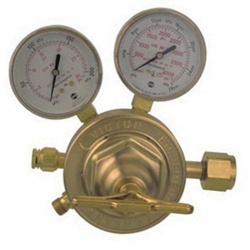 Victor by ESAB 0781-0527 SR 450 1-Stage Heavy Duty Welding Regulator, Gas Service Oxygen, Cylinder Regulator Supply, CGA-540 Inlet x 5/8-18 Female LH Outlet, 2-1/2 in Gauge