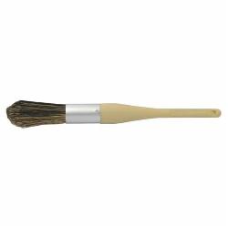 Vortec Pro 25221 Chisel Trim Heavily Filled Parts Cleaning Brush, 1 in Nylon Brush, Sanded Hardwood/Plain Foam Handle
