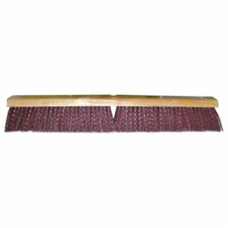 Vortec Pro 25239 Threaded Tip Push Broom, 24 in OAL, 3-1/4 in L Trim, Maroon Polypropylene Bristle