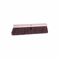Vortec Pro 25241 Push Broom, 18 in OAL, 4 in L Trim, Brown Palmyra Bristle