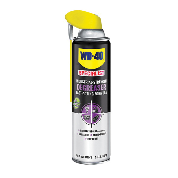 WD-40 SPECIALIST 300280 Industrial Strength Degreaser, 15 oz Aerosol Can, Liquid, Clear, Mild Petroleum