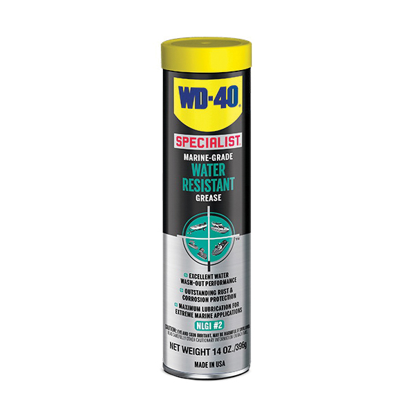 WD-40 SPECIALIST 300417 Water Resistant Grease, 14 oz Cartridge, Blue, 0 to 620 deg F