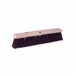 Perma-Sweep 42168 Push Broom, 24 in OAL, 3 in L Trim, Coarse Sweep Face, Maroon Polypropylene Bristle
