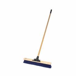 Pro-Flex 44606 Push Broom, 24 in OAL, 3-1/4 in L Trim, Blue Polypropylene Bristle