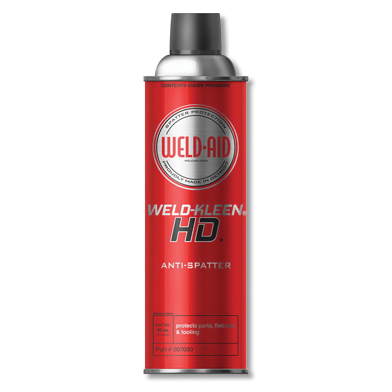 Weld-Aid 007030 WELD-KLEEN HD Heavy Duty Anti-Spatter, 20 oz Aerosol Can, Liquid Form, Colorless