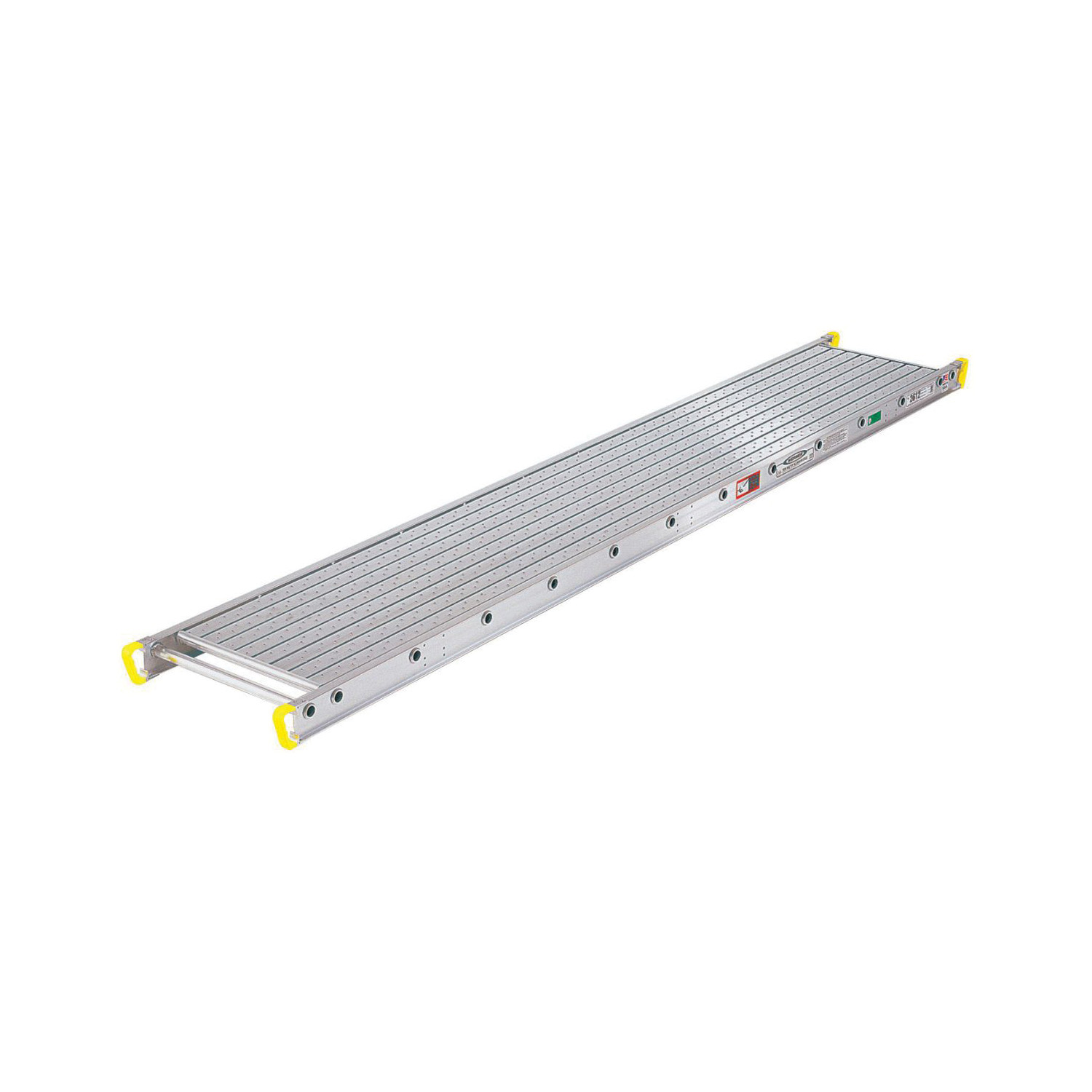 WERNER 2608 2600 Ladder Jack Stage, 8 ft L x 24 in W x 4 in H, 500 lb Load, Aluminum