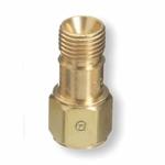 Western Enterprises CV-7R B-Size Right Hand Thread Reverse Flow Check Valve, 125 psi Pressure, 100 cfh Flow Rate, Brass Body