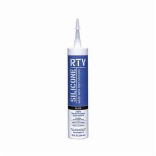 White Lightning WL099111B All Purpose Contractor RTV Sealant, 10 oz Cartridge, Black, Silicone Base