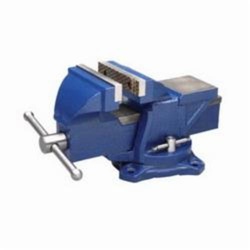 Wilton 11104 General Purpose Bench Vise, Diamond Serrated Jaw, 4 in Jaw Opening, 4 in W Steel Jaw, 2-1/4 in D Throat