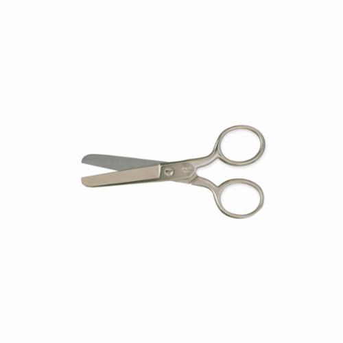 CRESCENT Wiss 166 Pocket Scissor, 2-3/4 in L of Cut, 6-1/4 in OAL, Blunt Tip, Drop Forged Solid Steel Blade, Steel Handle