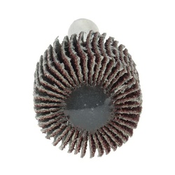 Wolverine 30717 Coated Abrasive Flap Wheel, 3/4 in Dia Wheel, 3/4 in W Face, 1/4 in Dia Shank, 80 Grit, Medium Coarse Grade, Aluminum Oxide Abrasive