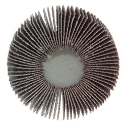 Wolverine 30729 Coated Abrasive Flap Wheel, 3 in Dia Wheel, 1 in W Face, 1/4 in Dia Shank, 40 Grit, Coarse Grade, Aluminum Oxide Abrasive