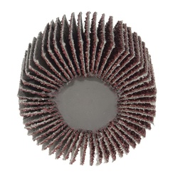 Wolverine 30778 Coated Abrasive Flap Wheel, 2-1/2 in Dia Wheel, 1 in W Face, 1/4 in Dia Shank, 40 Grit, Coarse Grade, Aluminum Oxide Abrasive