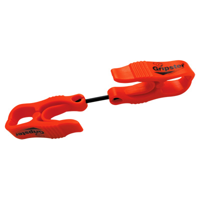 Gripster Dual-Ended High-Visibility Orange Utility Clip One Size