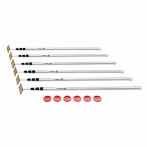 ZipWall SLP6 Twist Locking Spring Loaded Pole, 4 ft 7 in to 12 ft H, For Use With Dust Barrier System Poles, Anodized Aluminum, Silver