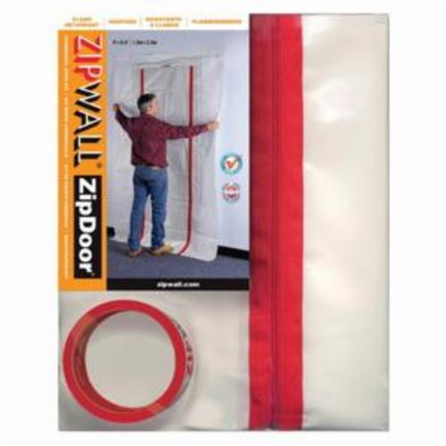 ZipWall ZDC Commercial Zip Door Kit, For Use With Dust Containment Poles, Plastic