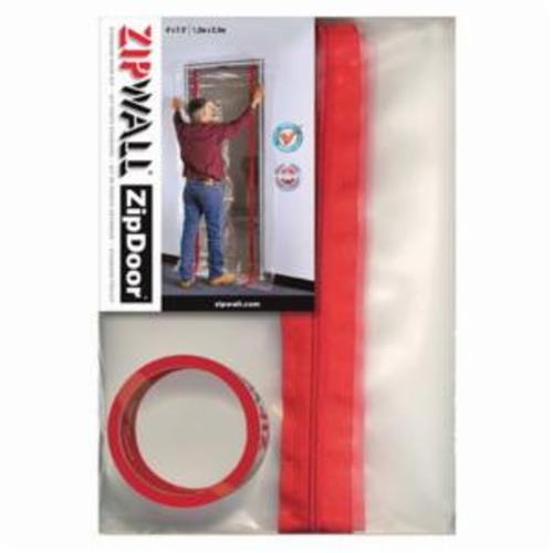 ZipWall ZDS Standard Zip Door Kit, For Use With Dust Containment Poles, Plastic