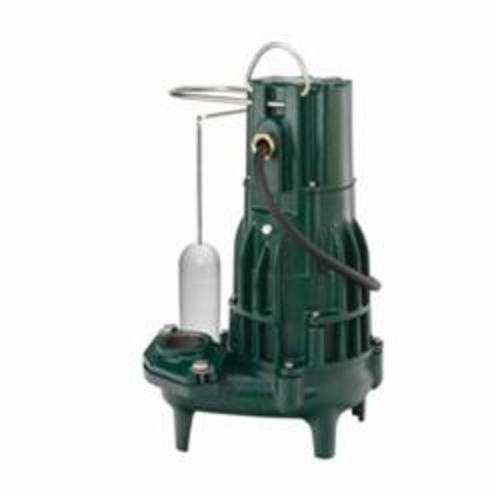 Zoeller 292-0001 Waste-Mate 290 1-Seal High-Head Submersible Sewage Pump, 1/2 hp, 115 VAC, 2 or 3 in FNPT Outlet, Cast Iron, 15 A, 1 ph