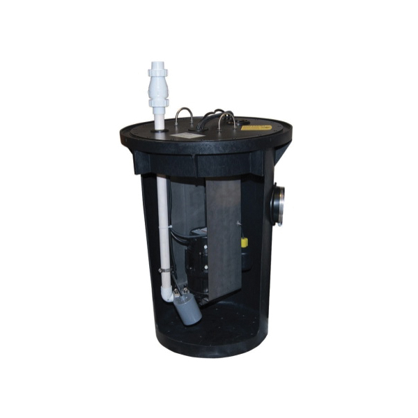 Zoeller 915-0005 Grinder Pump Package System, 32 gpm Max Flow, Automatic, 26 ft Max Head, 115 VAC, 1 ph