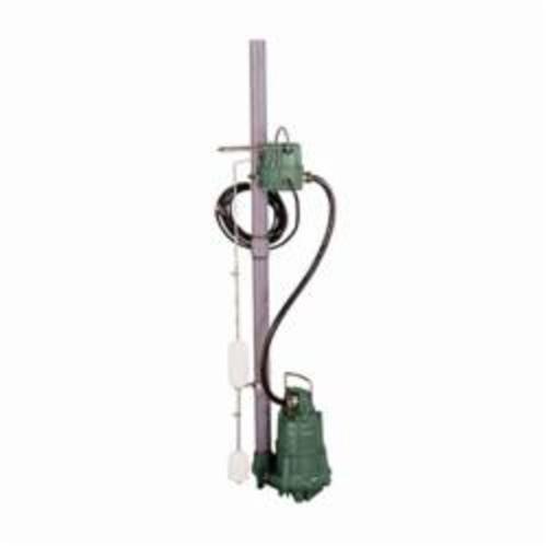 Zoeller 3098-0001 3000 High Temperature Submersible Dewatering Pump, 115 gpm Flow Rate, 1-1/2 to 3 in Outlet, 1 ph, 1/2 hp, Cast Iron
