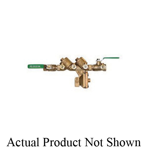 Zurn Wilkins 12-975XL2 975XL2 Backflow Preventer, 1/2 in Nominal, FNPT End Style, Quarter-Turn Ball Valve, Bronze Body, Reduced Pressure, Domestic