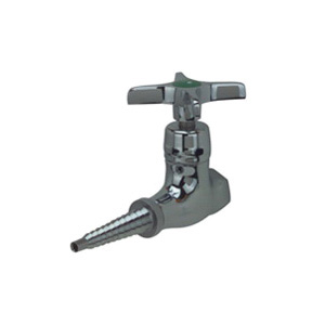 Zurn AquaSpec Z8003A Laboratory Water Valve, 3/8 in Nominal, MNPT End Style, Cross Handle Actuator, Polished Chrome