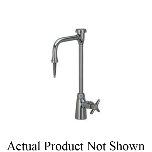 Zurn AquaSpec Z82800-VB Deionized Laboratory Faucet With Vacuum Breaker and Serrated Nozzle, Polished Chrome, 1 Handle, Commercial